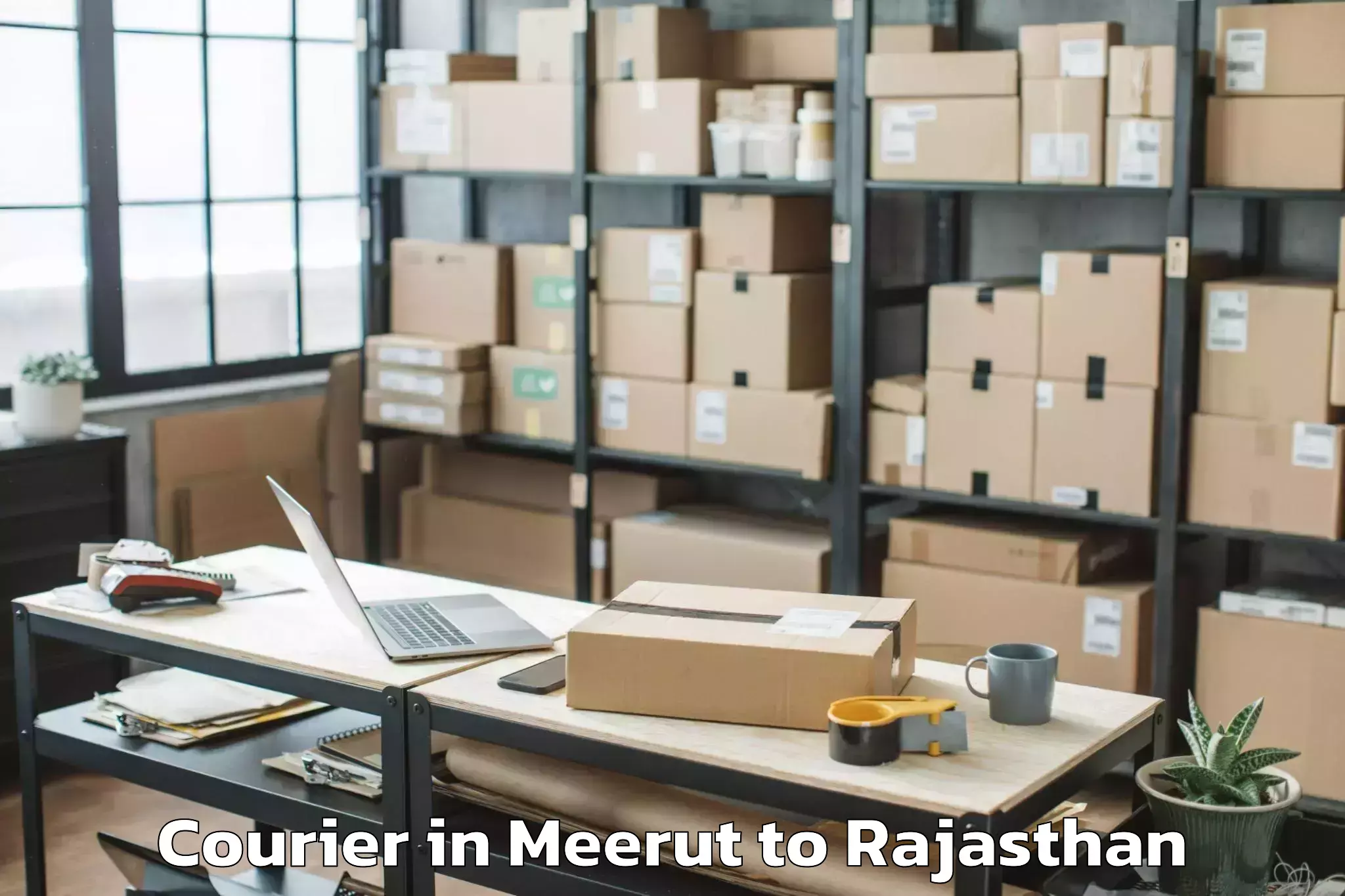 Reliable Meerut to Jahazpur Courier